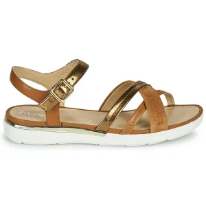 Geox – D SANDAL HIVER Doré / Marron Vente 10