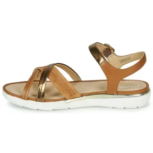 Geox – D SANDAL HIVER Doré / Marron Vente 14