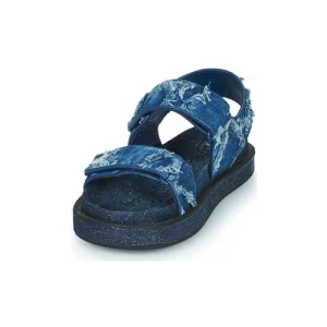 Top ventes Desigual – SANDAL FLAT DENIM Bleu / Jean 12