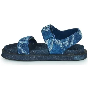 Top ventes Desigual – SANDAL FLAT DENIM Bleu / Jean 14