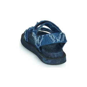 Top ventes Desigual – SANDAL FLAT DENIM Bleu / Jean 16