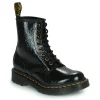 garantis authentique Dr. Martens 1460 DISTRESSED PATENT Couleur Noir 22