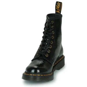 garantis authentique Dr. Martens 1460 DISTRESSED PATENT Couleur Noir 12