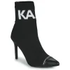 grande marque pas cher Karl Lagerfeld PANDORA HI KNIT COLLAR ANKLE BT Couleur Noir 22