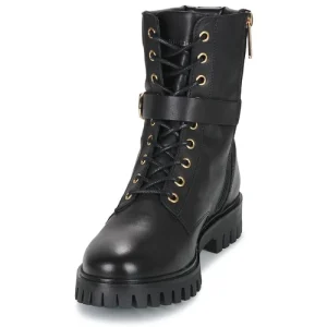 boutique en ligne Tommy Hilfiger Buckle Lace Up Boot Couleur Noir 12