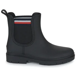 Tommy Hilfiger – Rain Boot Ankle Elastic Noir magasin pour 10