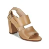 soldes en ligne Dune London – CUPPED BLOCK HEEL SANDAL Beige 20